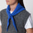 Bandana in wool and Caregora in Royal Azure