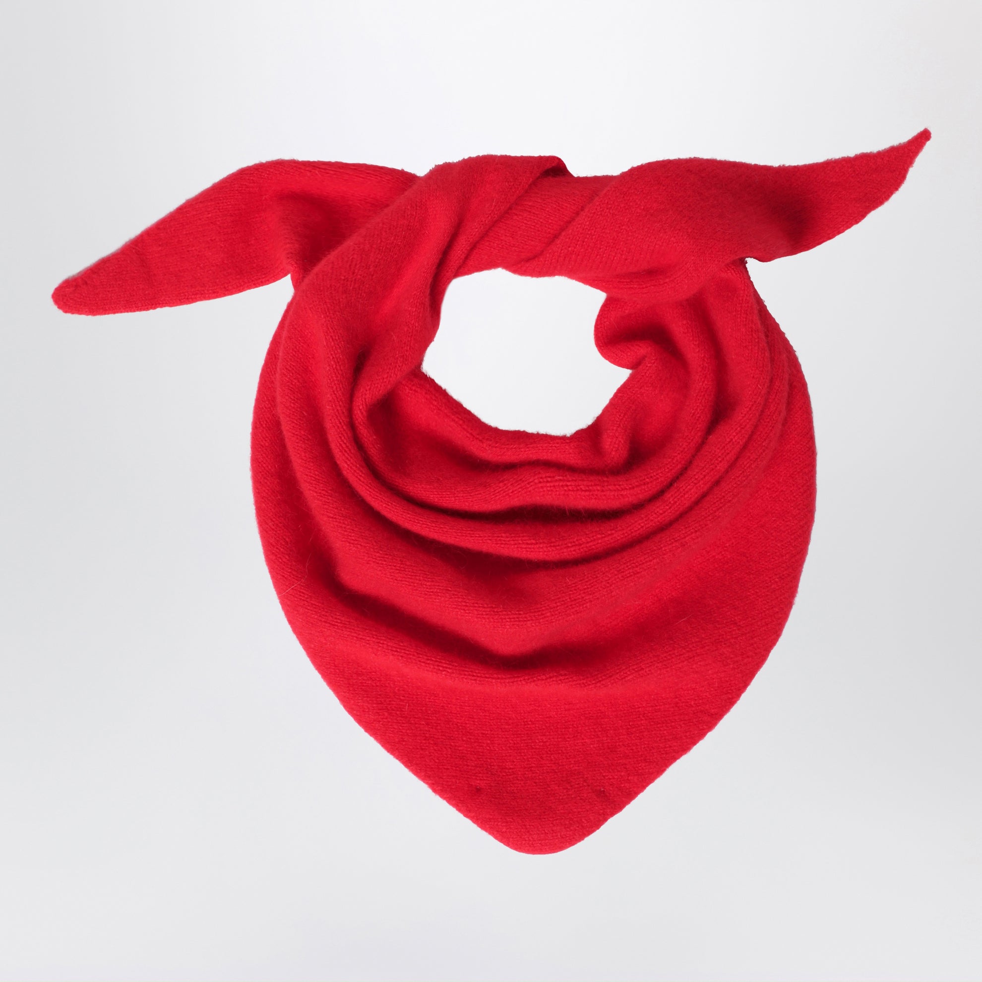 Bandana en laine et Caregora couleur Crimson
