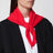 Bandana en laine et Caregora couleur Crimson