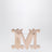 Monogram brooch with micro crystals in metal, crystal