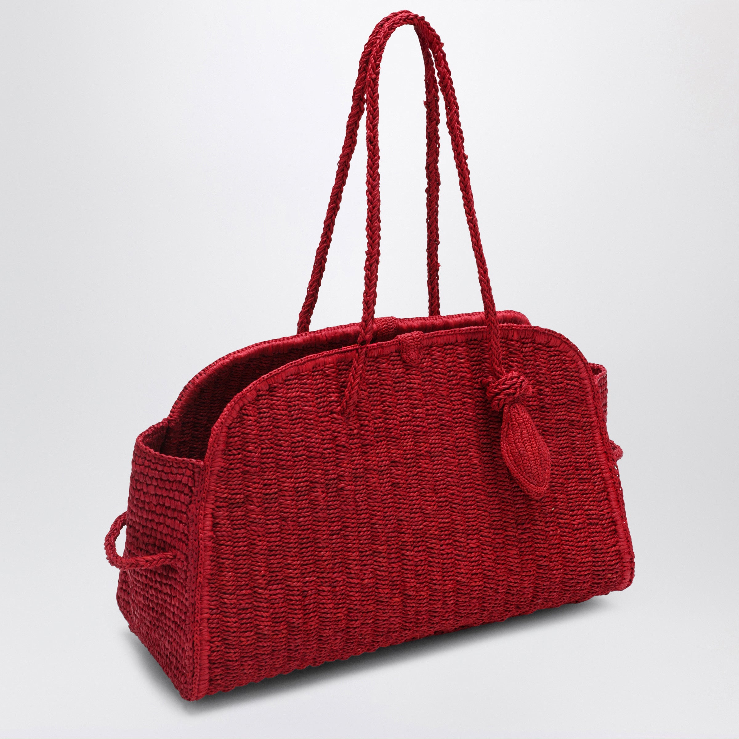JACQUEMUS Red Turismo raffia bag | TheDoubleF