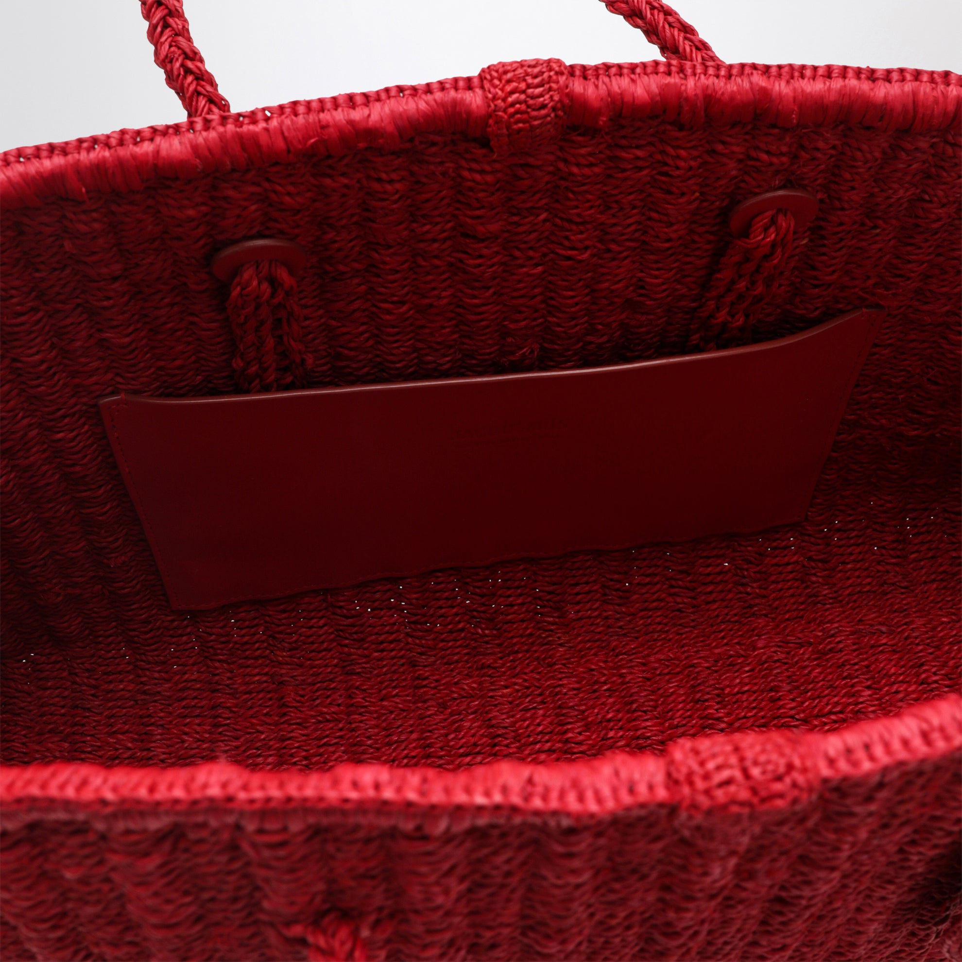 Borsa Turismo rossa in rafia