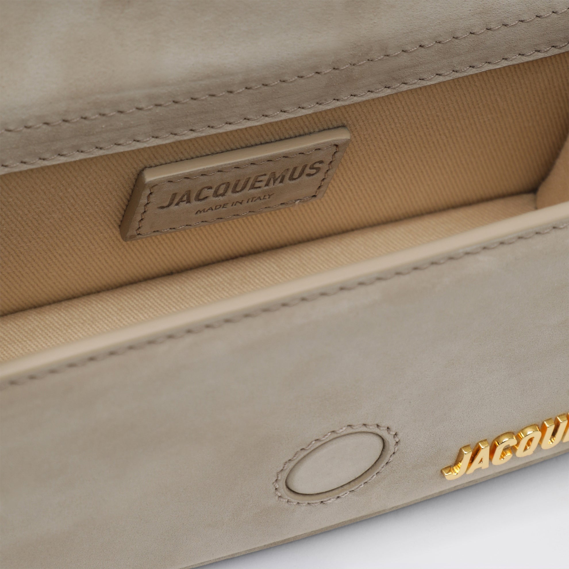 Borsa mini Bambino beige scuro in nabuk