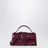 mini sac en cuir bordeaux pour enfants