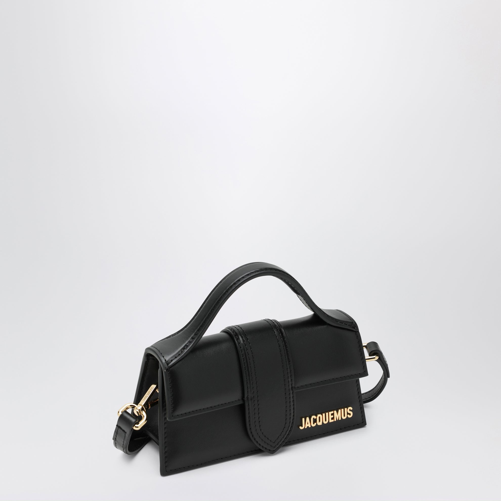 Bambino small leather shoulder bag in black