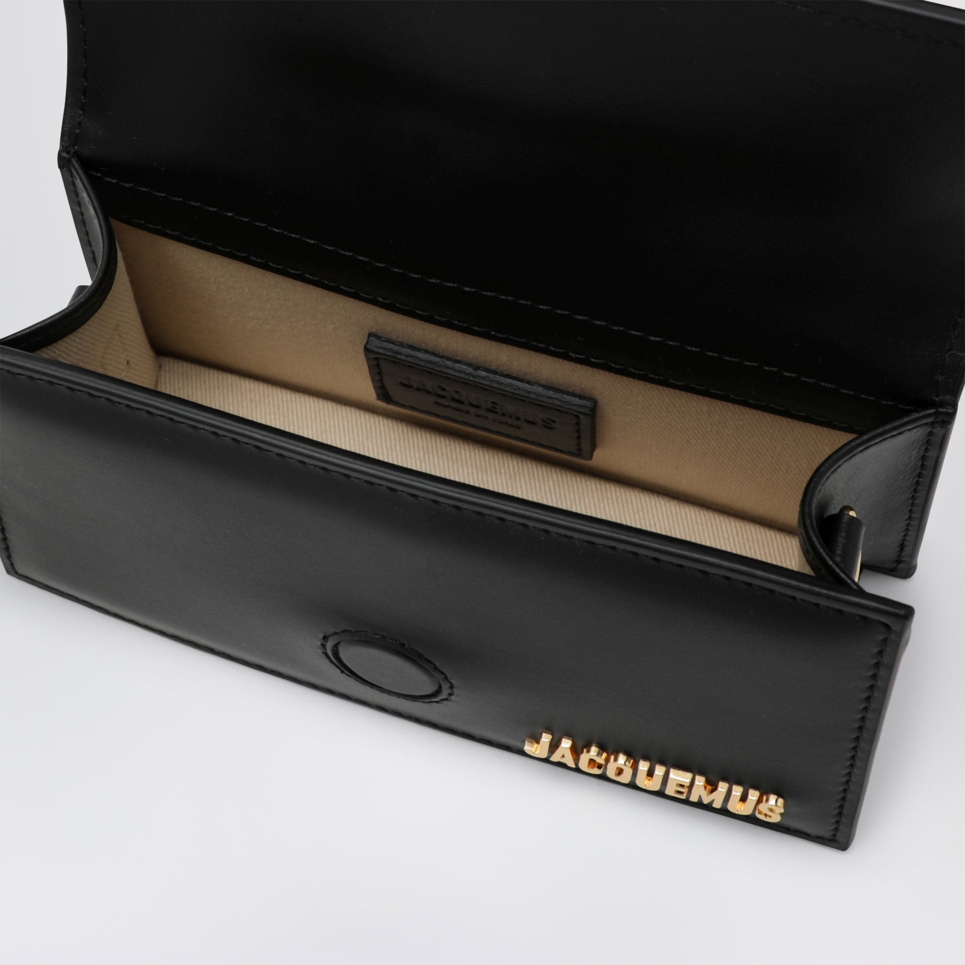 Bambino small leather shoulder bag in black