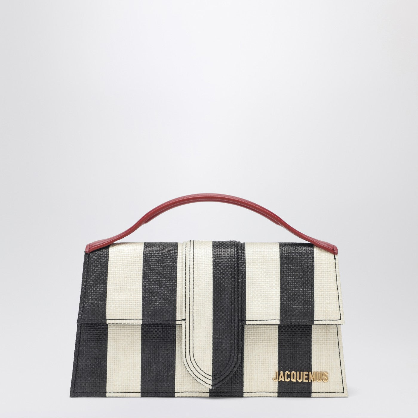 Sac Le Grand Bambino à rayures noir et ivoire