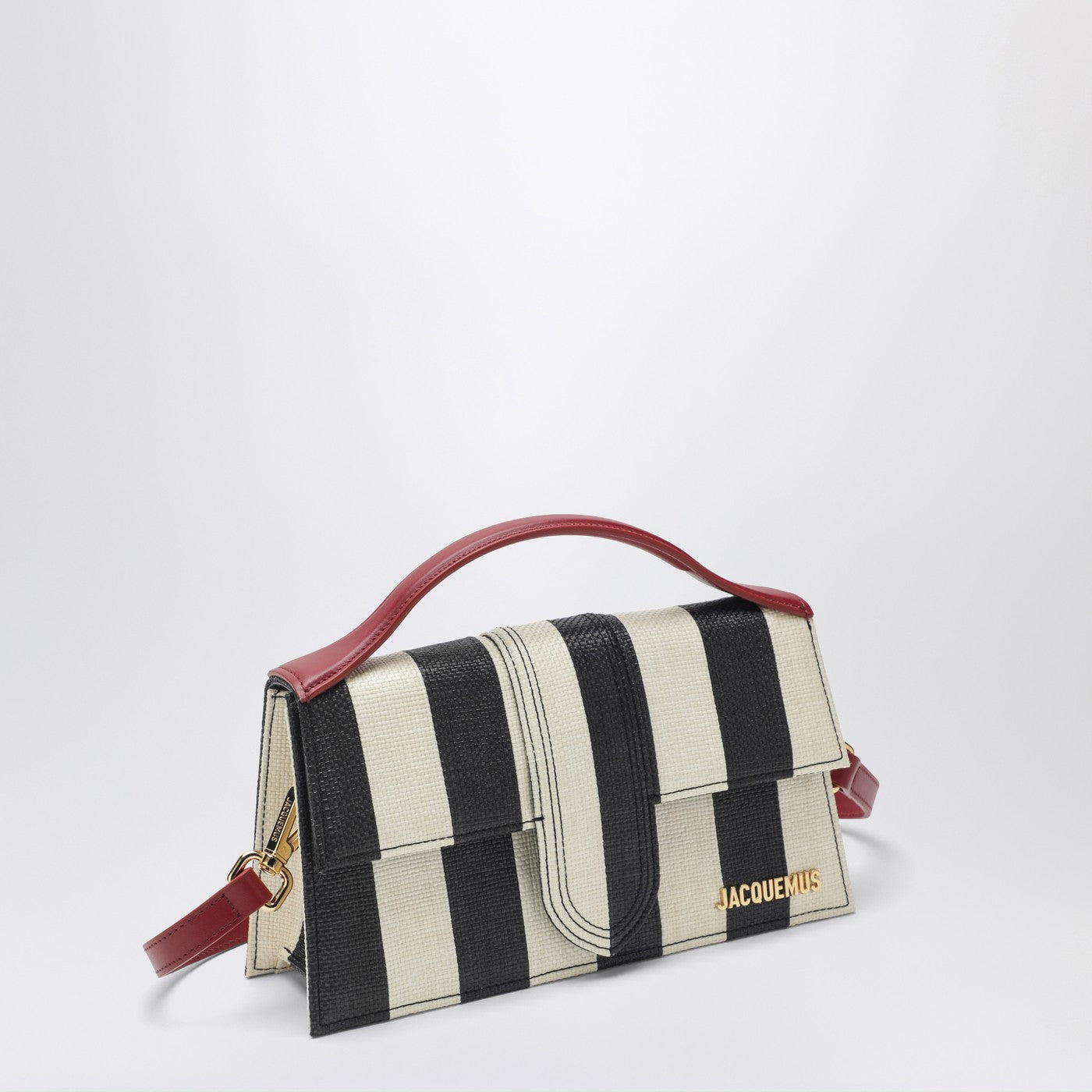 Sac Le Grand Bambino à rayures noir et ivoire