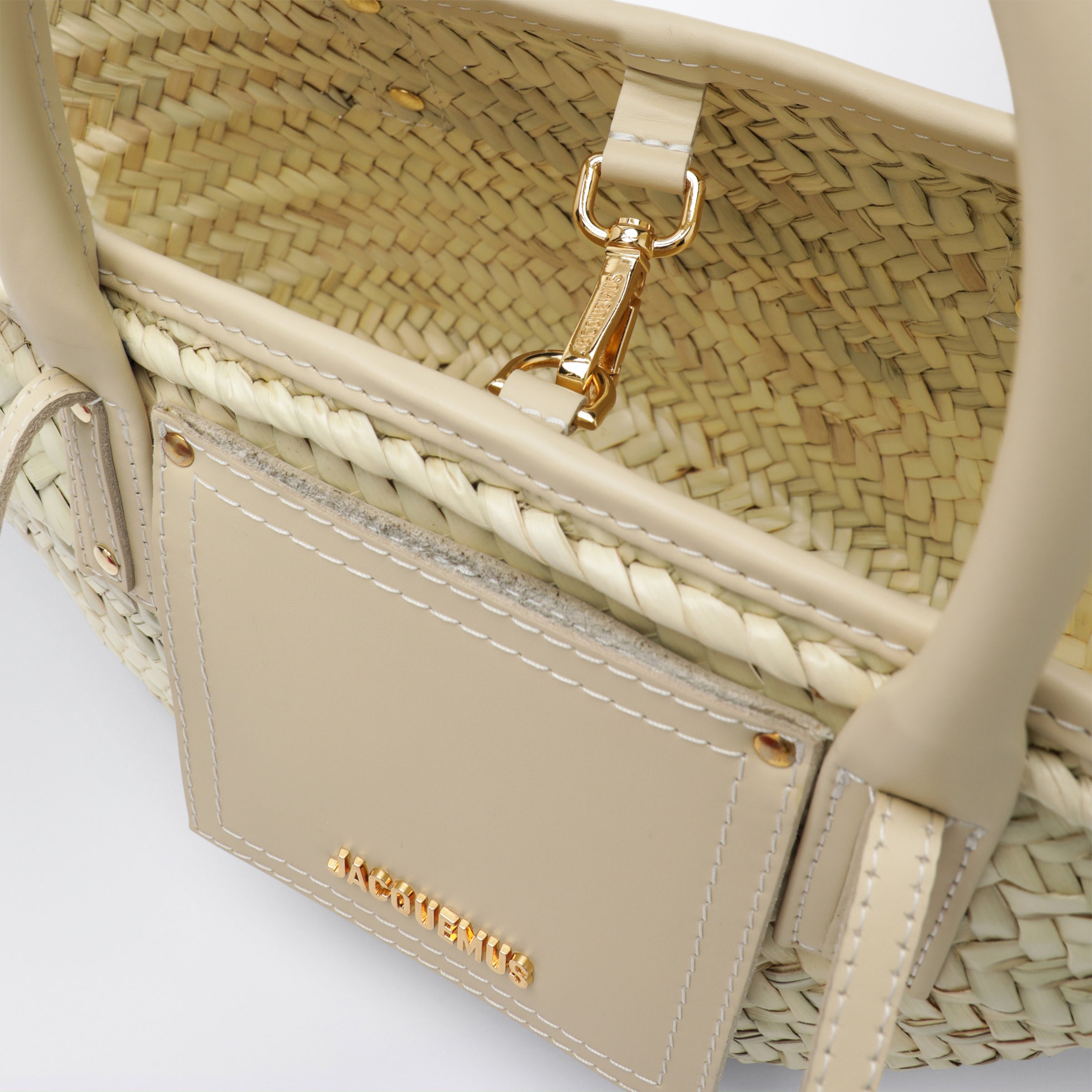JACQUEMUS Mini Soli basket bag in raffia | TheDoubleF