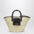 Le Panier Soli black raffia handbag