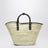 Borsa a mano Le Panier Soli in rafia nera