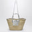 Borsa cesto Soli naturale/argento in rafia