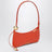 Sac Le Bisou Perle Orange en Cuir embossé effet Autruche