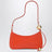 Sac Le Bisou Perle Orange en Cuir embossé effet Autruche