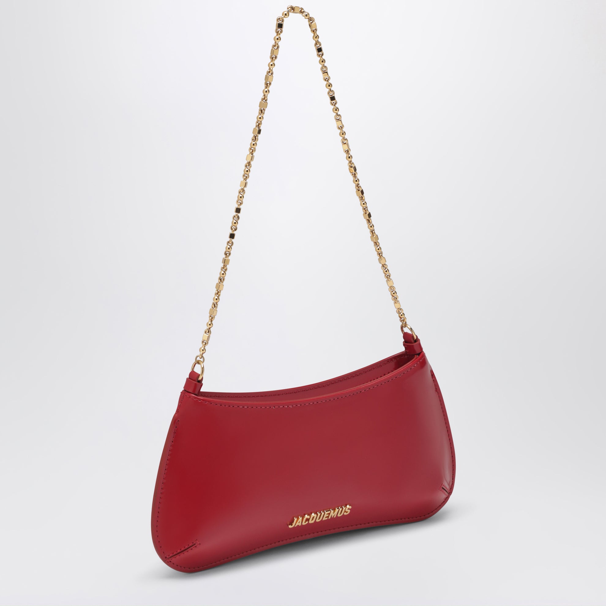 Borsa Le Bisou Chaine rossa in vernice