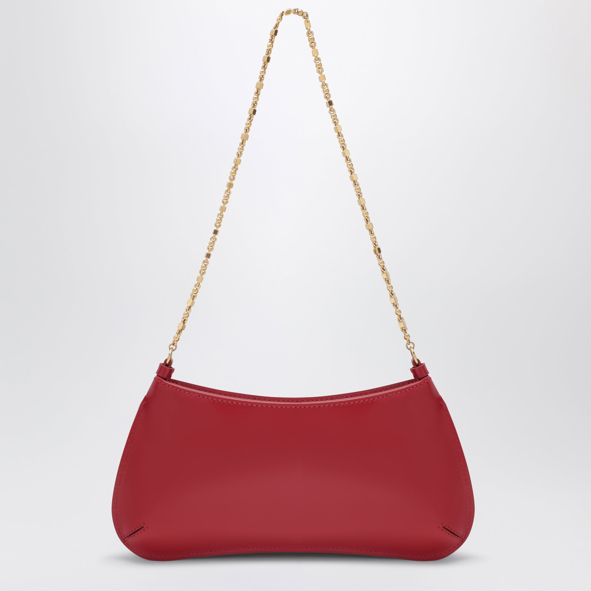 Borsa Le Bisou Chaine rossa in vernice