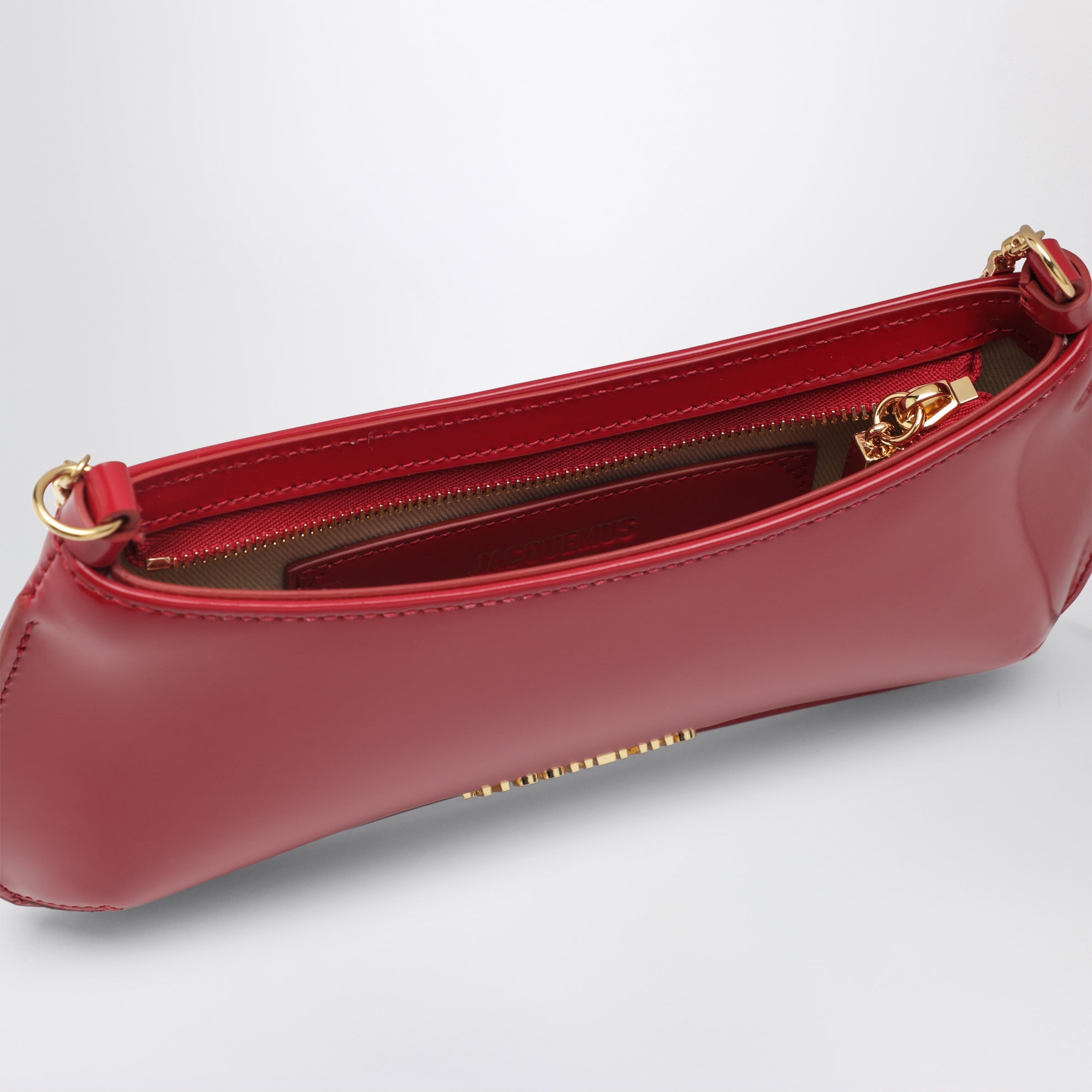 Borsa Le Bisou Chaine rossa in vernice