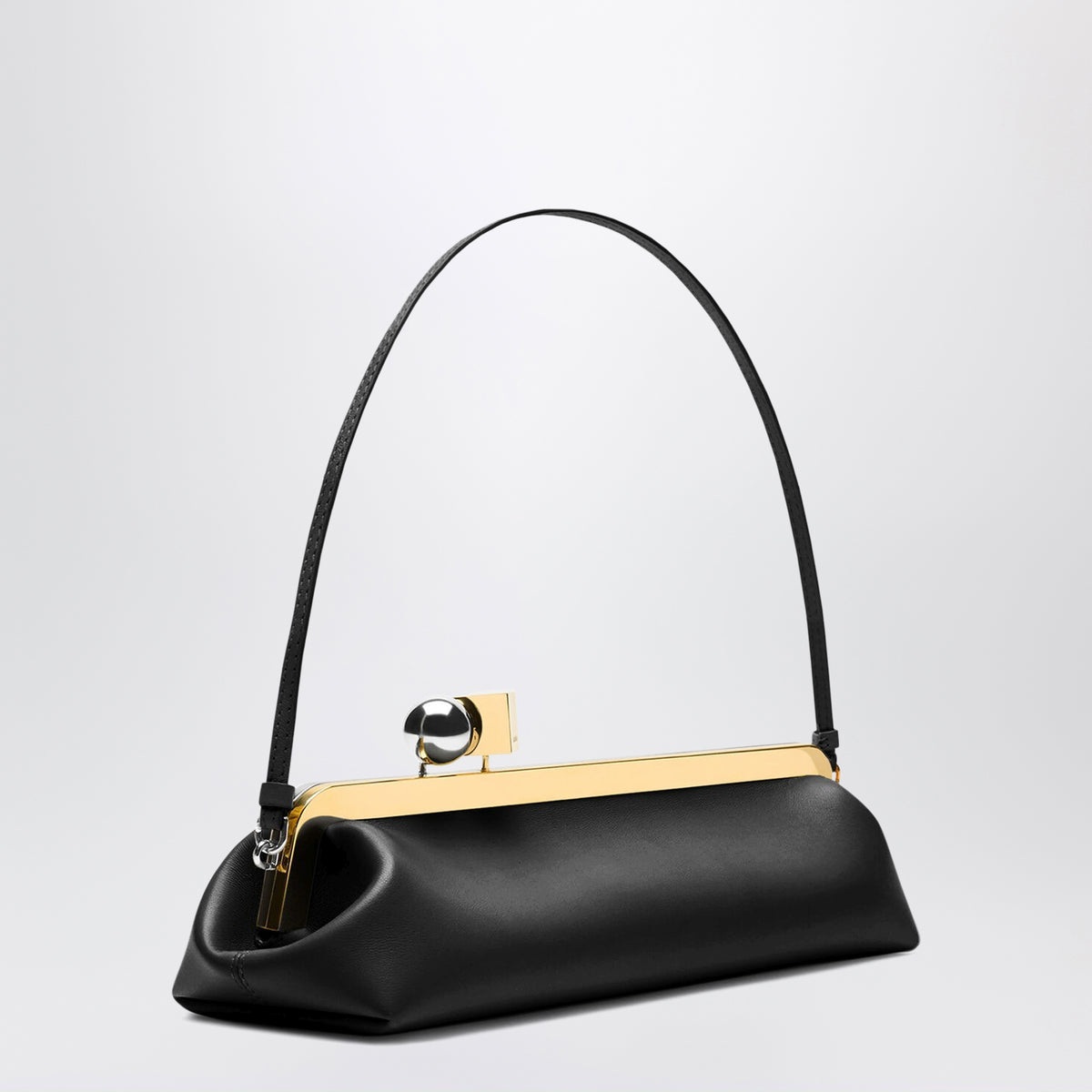 Pochette Salon nera in pelle