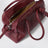 Petit sac Turismo en cuir, Bordeaux