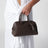 Borsa Turismo piccola marrone scura in pelle