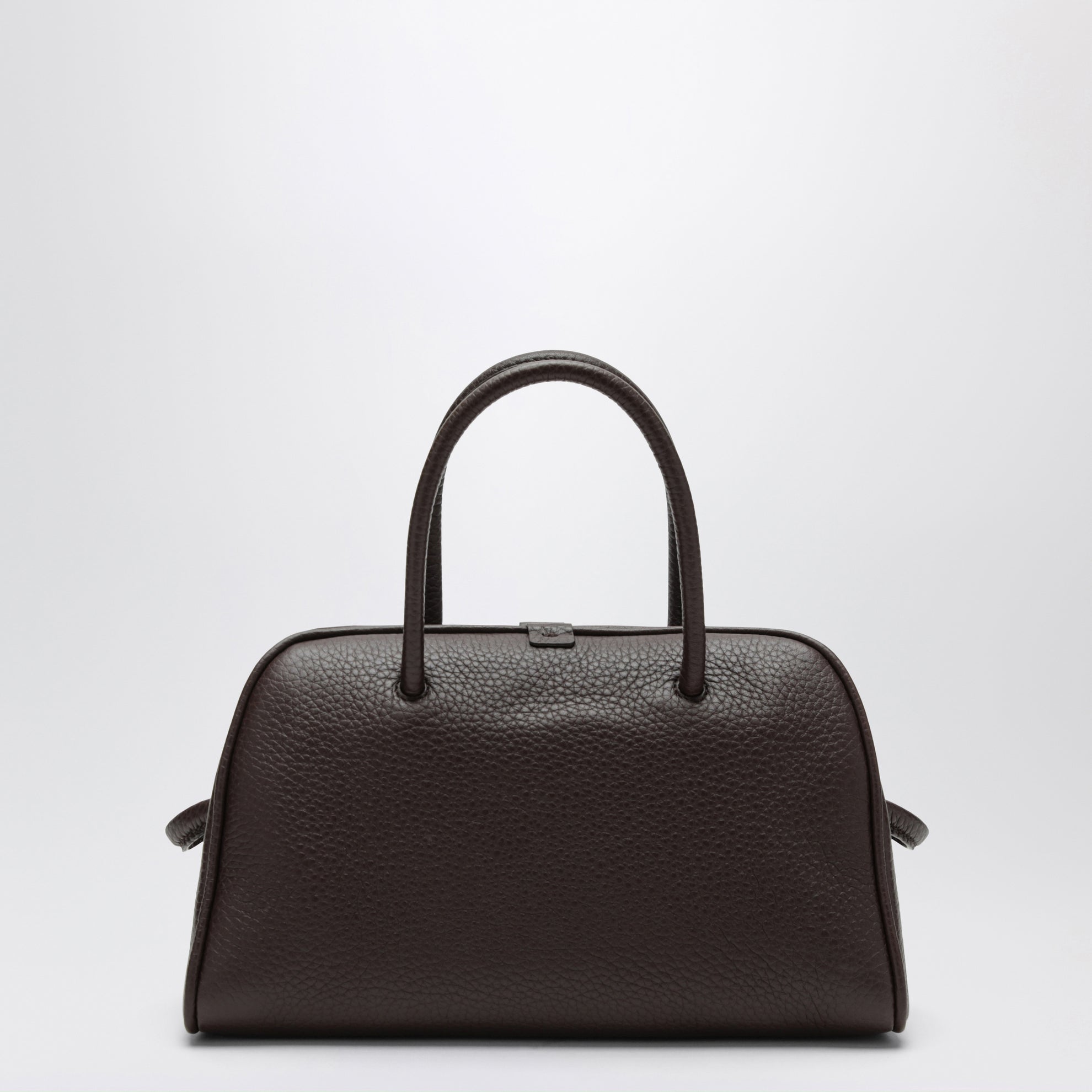 Borsa Turismo piccola marrone scura in pelle