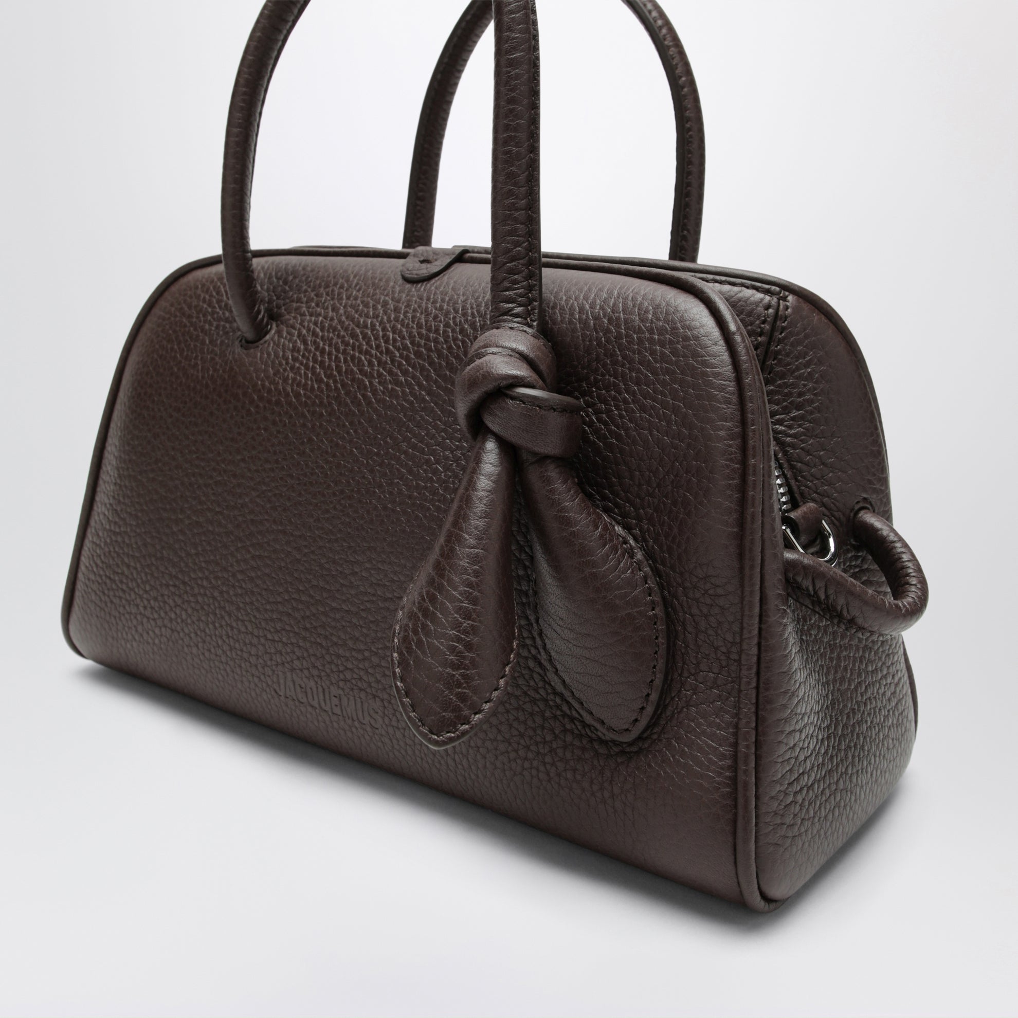 Borsa Turismo piccola marrone scura in pelle