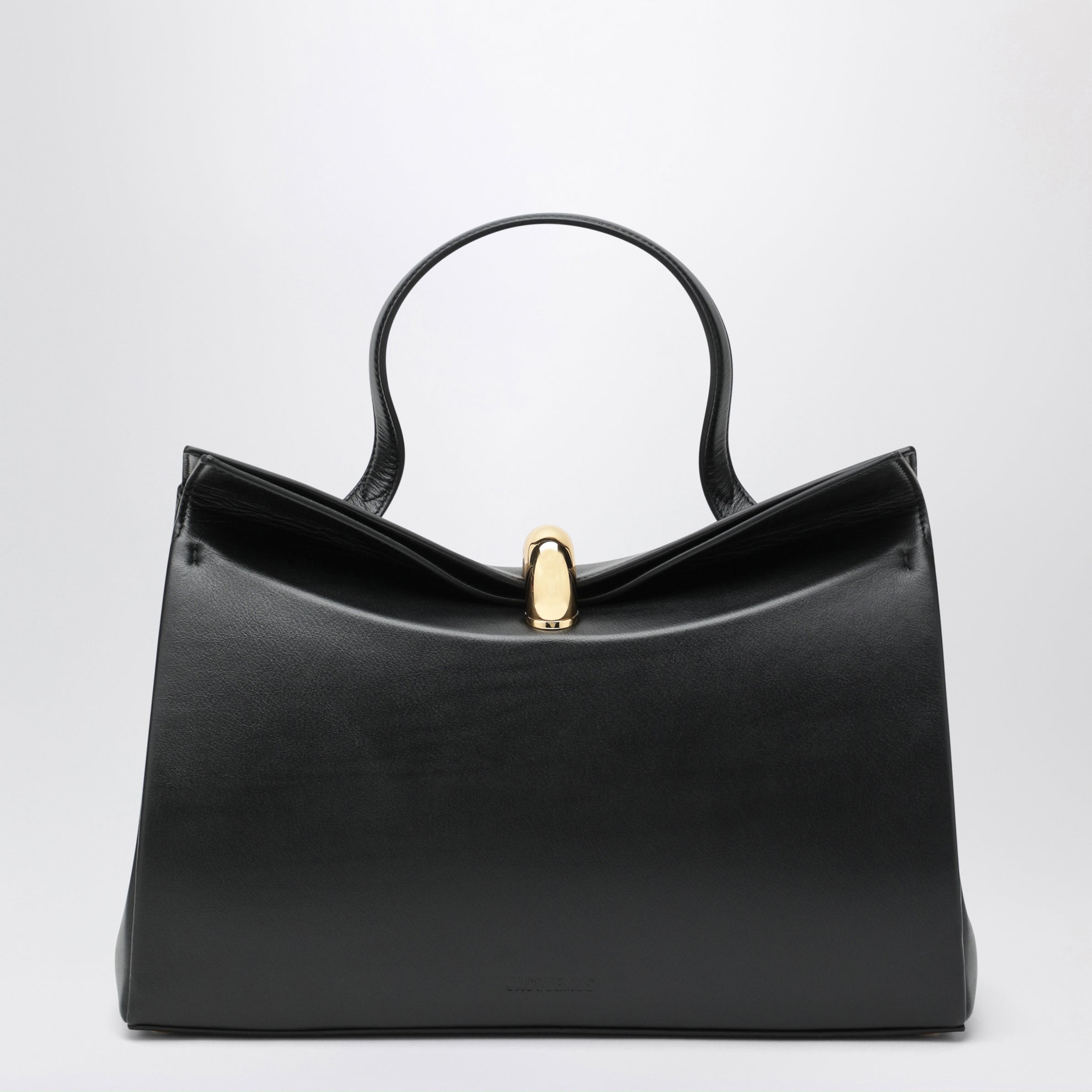 Borsa a mano Le Valerie in pelle di vitello nera