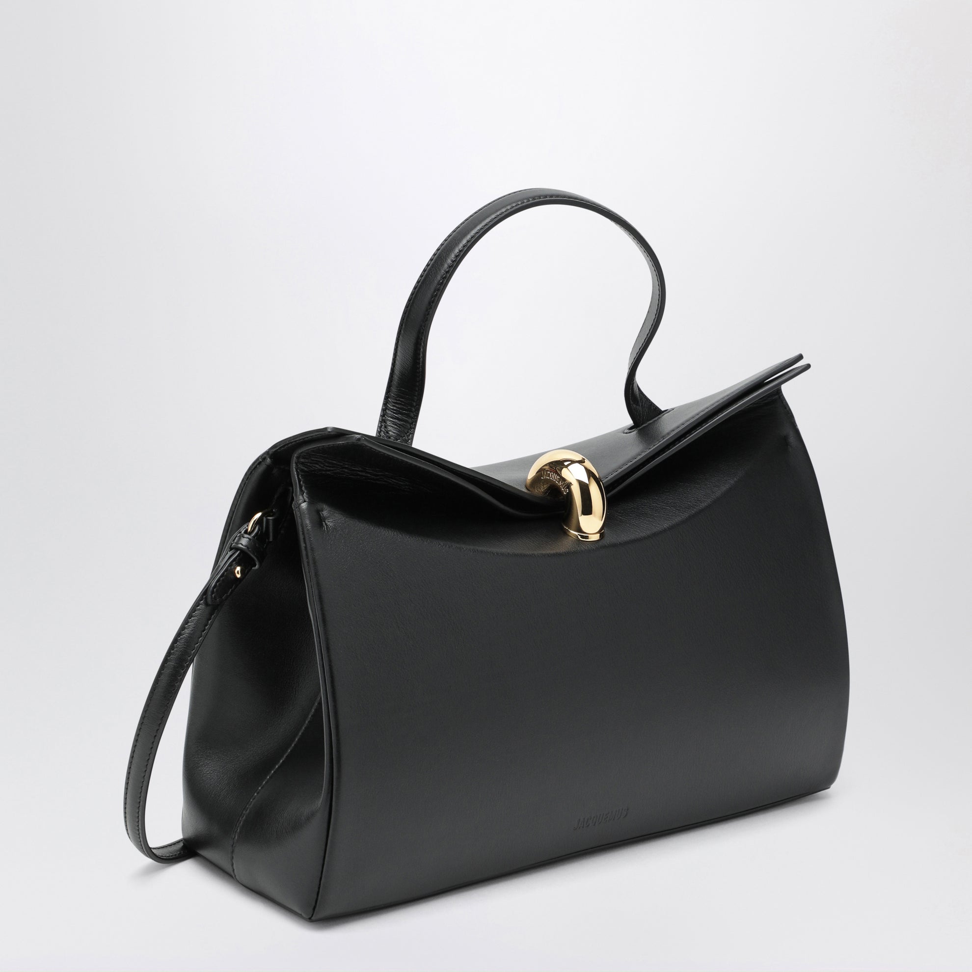 Borsa a mano Le Valerie in pelle di vitello nera