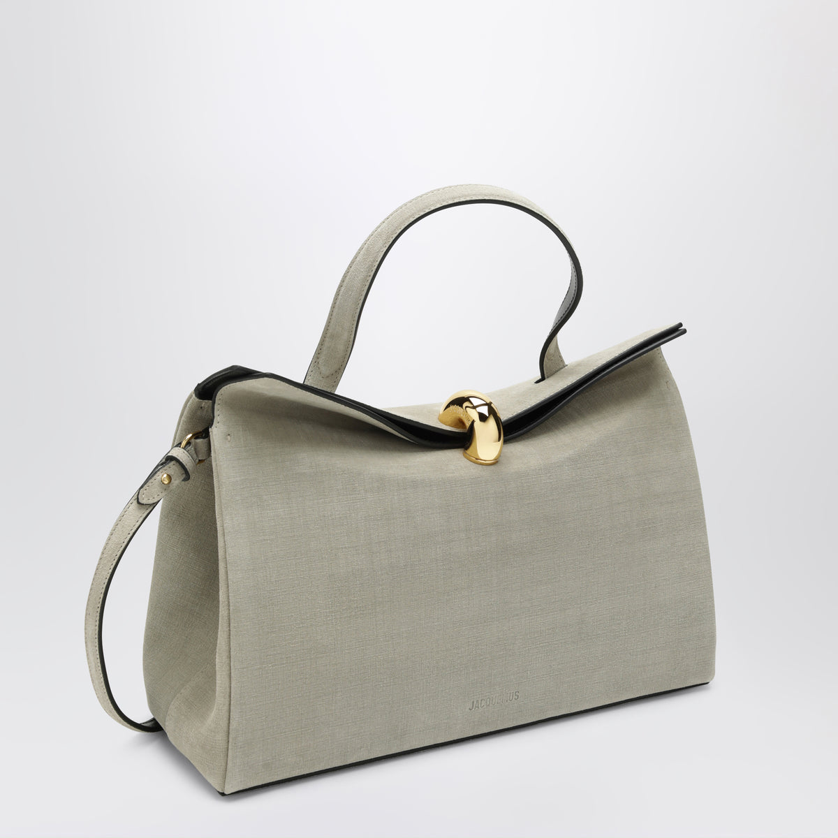 Sac Valérie grège en cuir de vachette