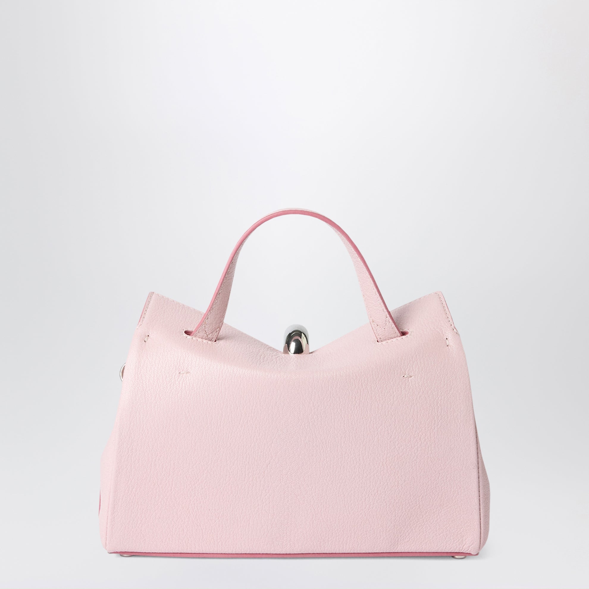 Sac à main Le Petit Valérie en cuir, Rose pâle