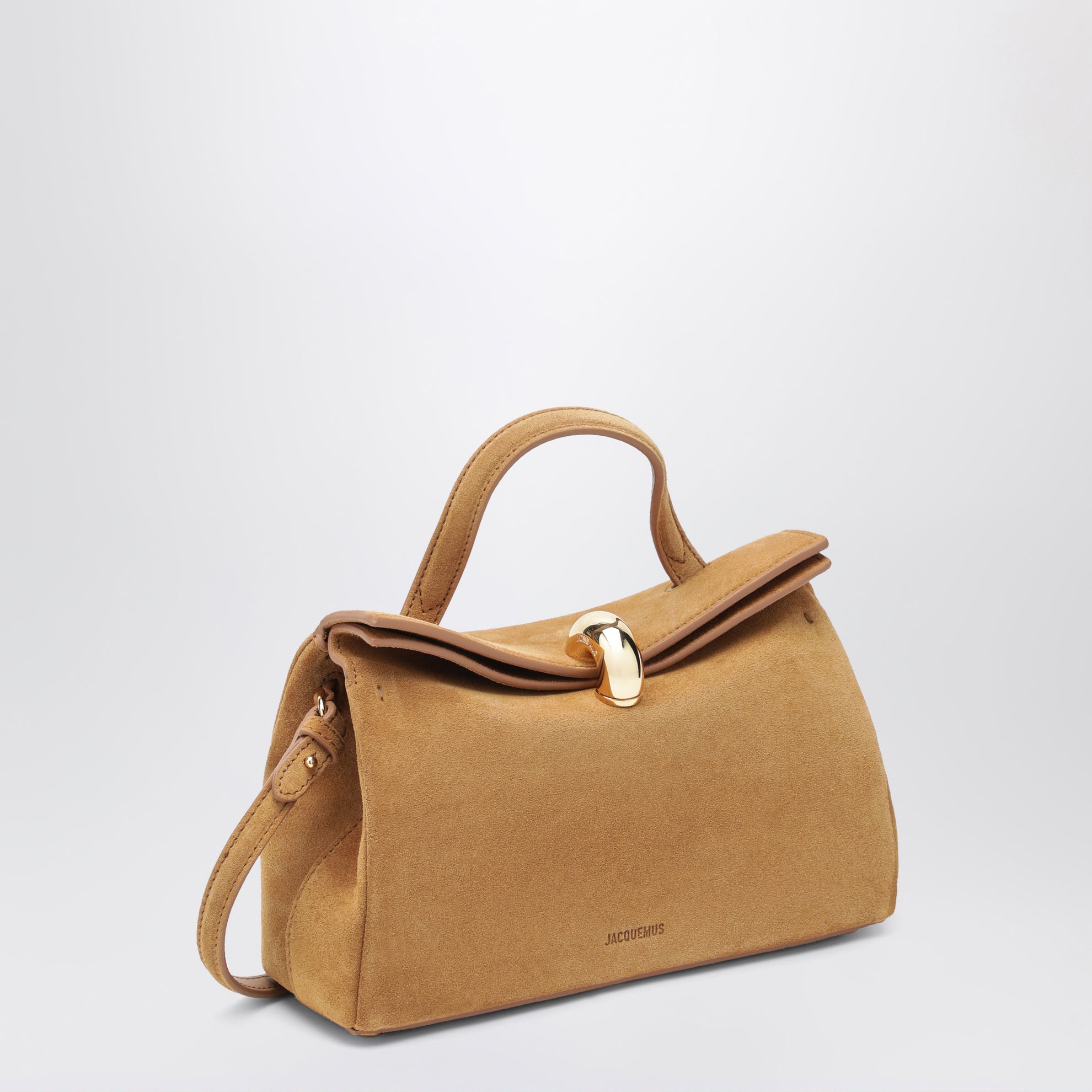 Handtasche Le Petit Valérie aus Veloursleder in Camel