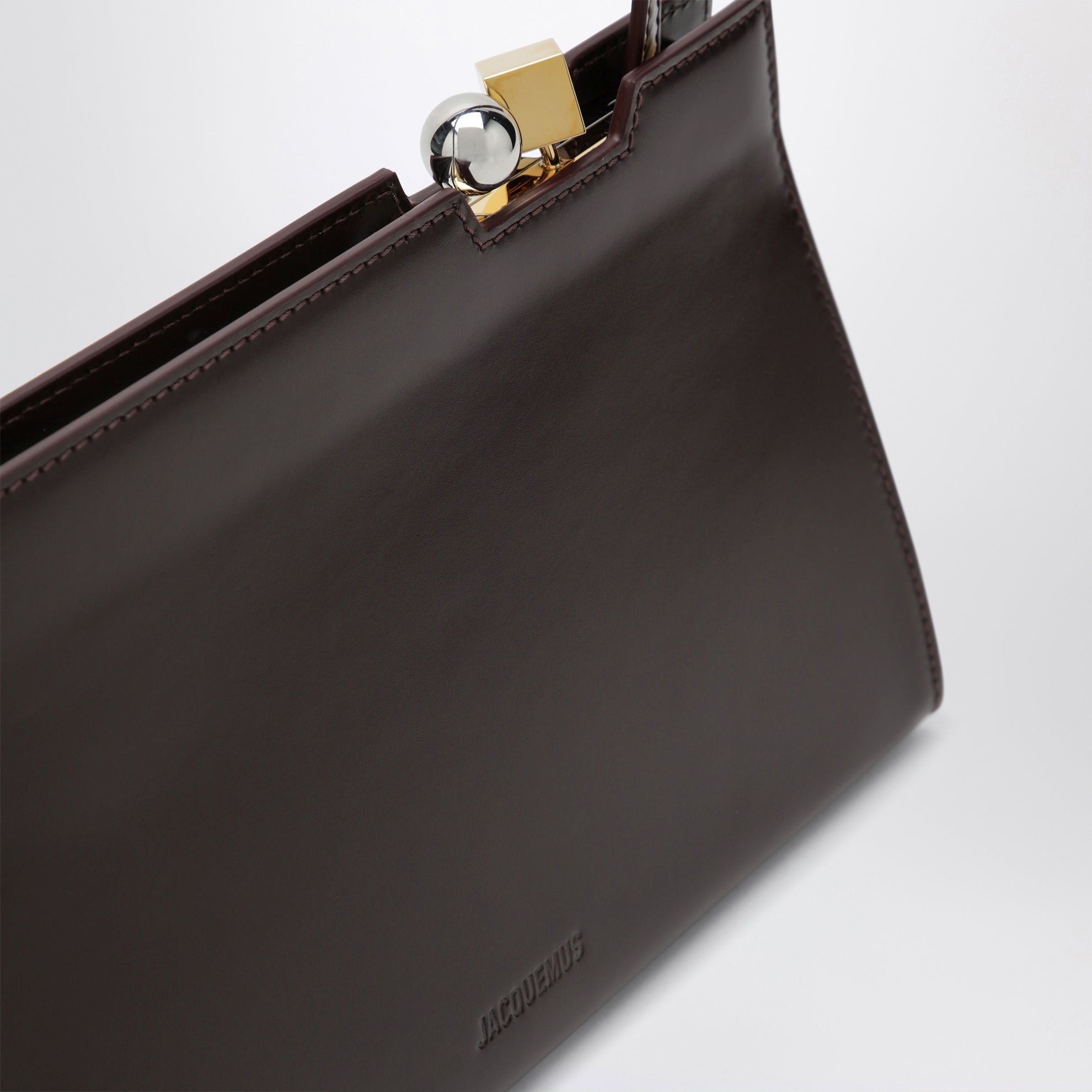 Salone crossbody bag in dark burgundy leather