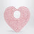 Borsa Spiaggia Coeur in rafia rosa chiaro
