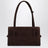 Borsa a spalla Turismo marrone in suede