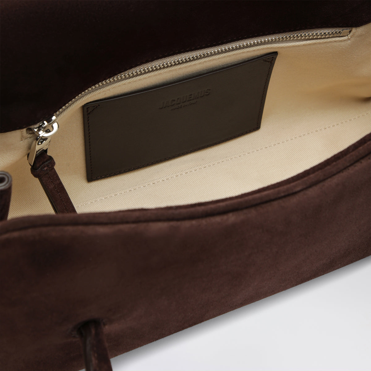 Borsa a spalla Turismo marrone in suede