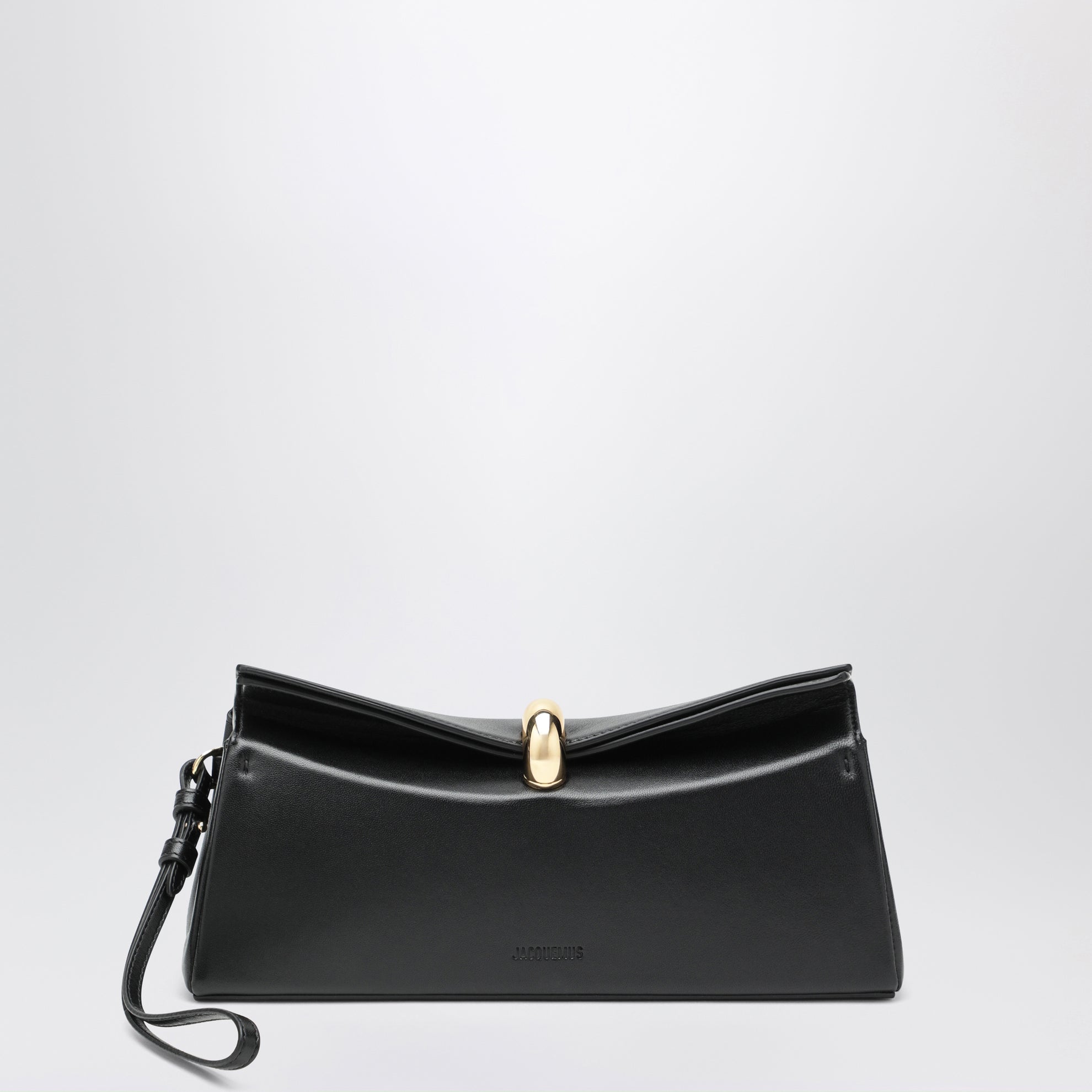 Valérie Clutch aus schwarzem Leder