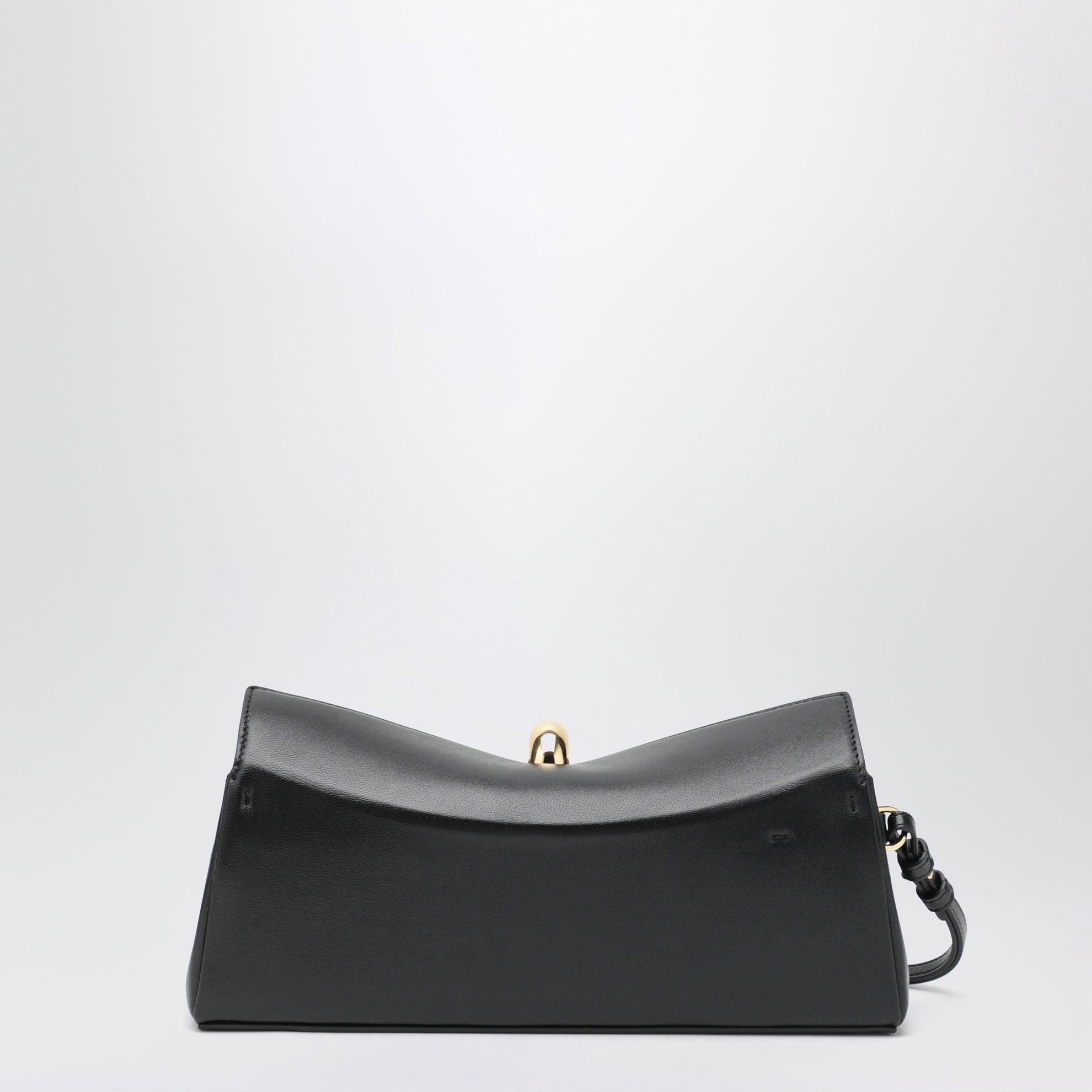 Valérie Clutch aus schwarzem Leder