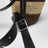 Borsa a secchiello Loop in rafia cioccolato/naturale