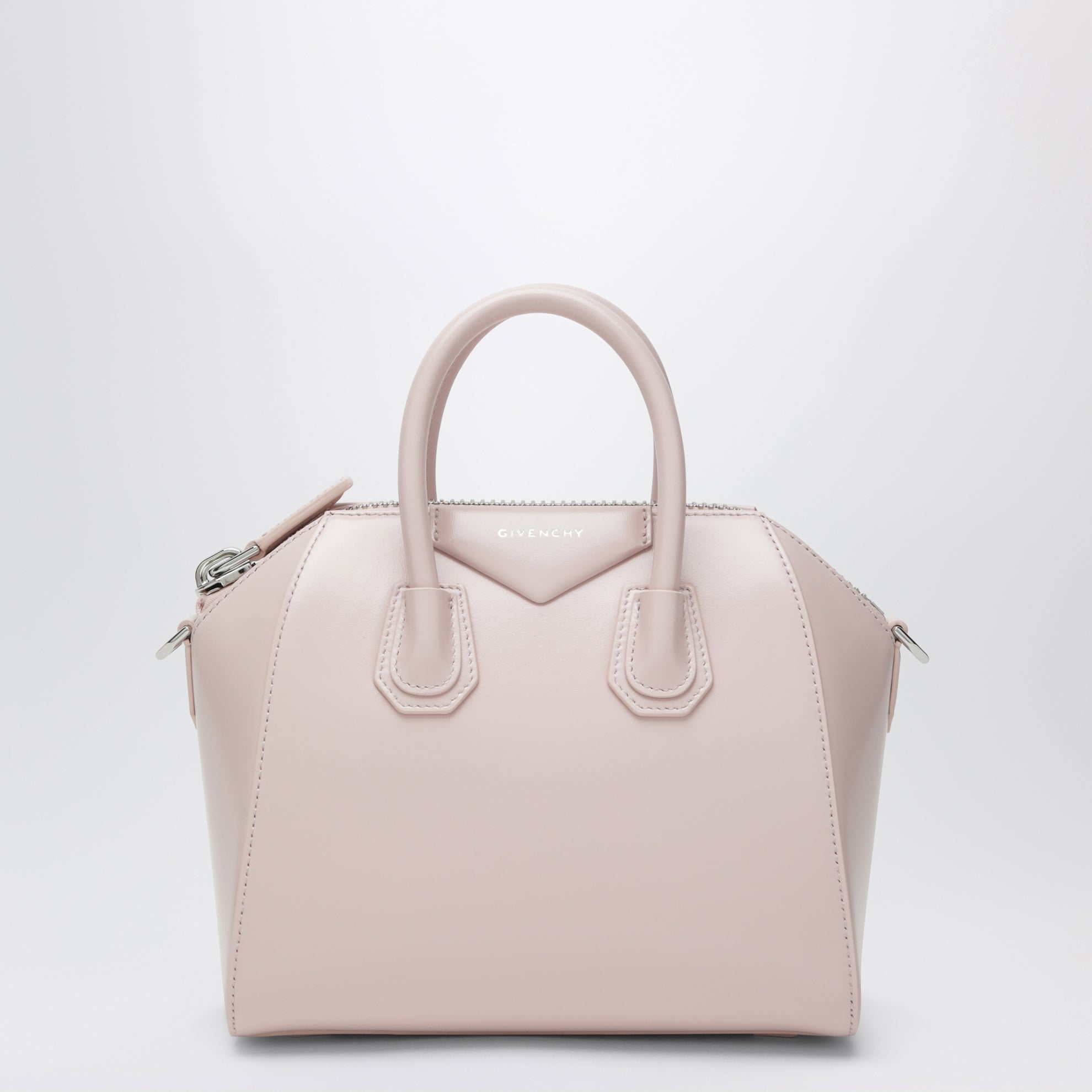 Sac Antigona mini en cuir box rose