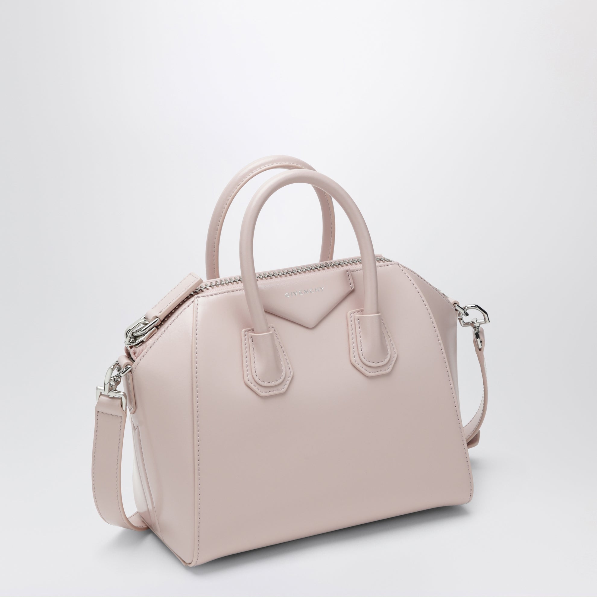 Sac Antigona mini en cuir box rose