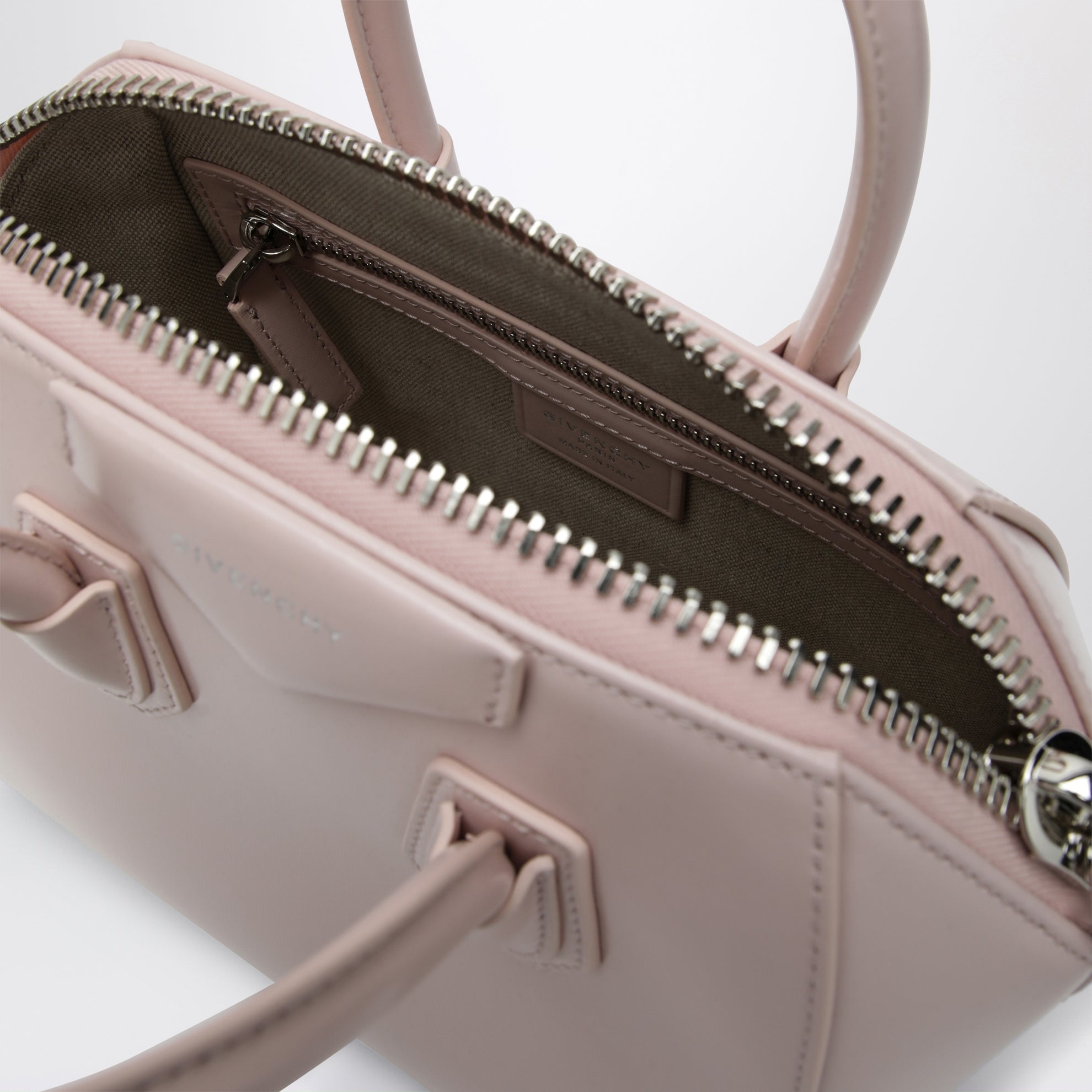 Sac Antigona mini en cuir box rose
