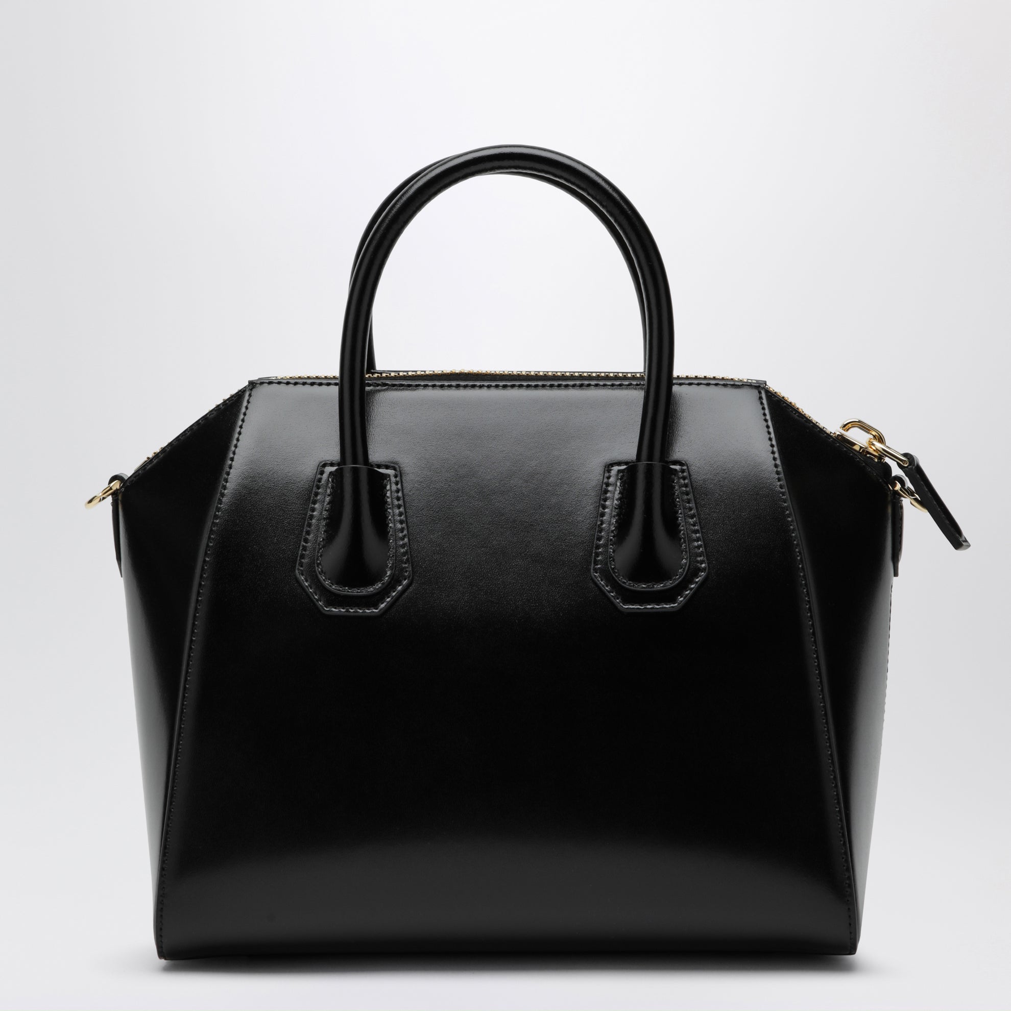 Borsa Antigona piccola nera in pelle