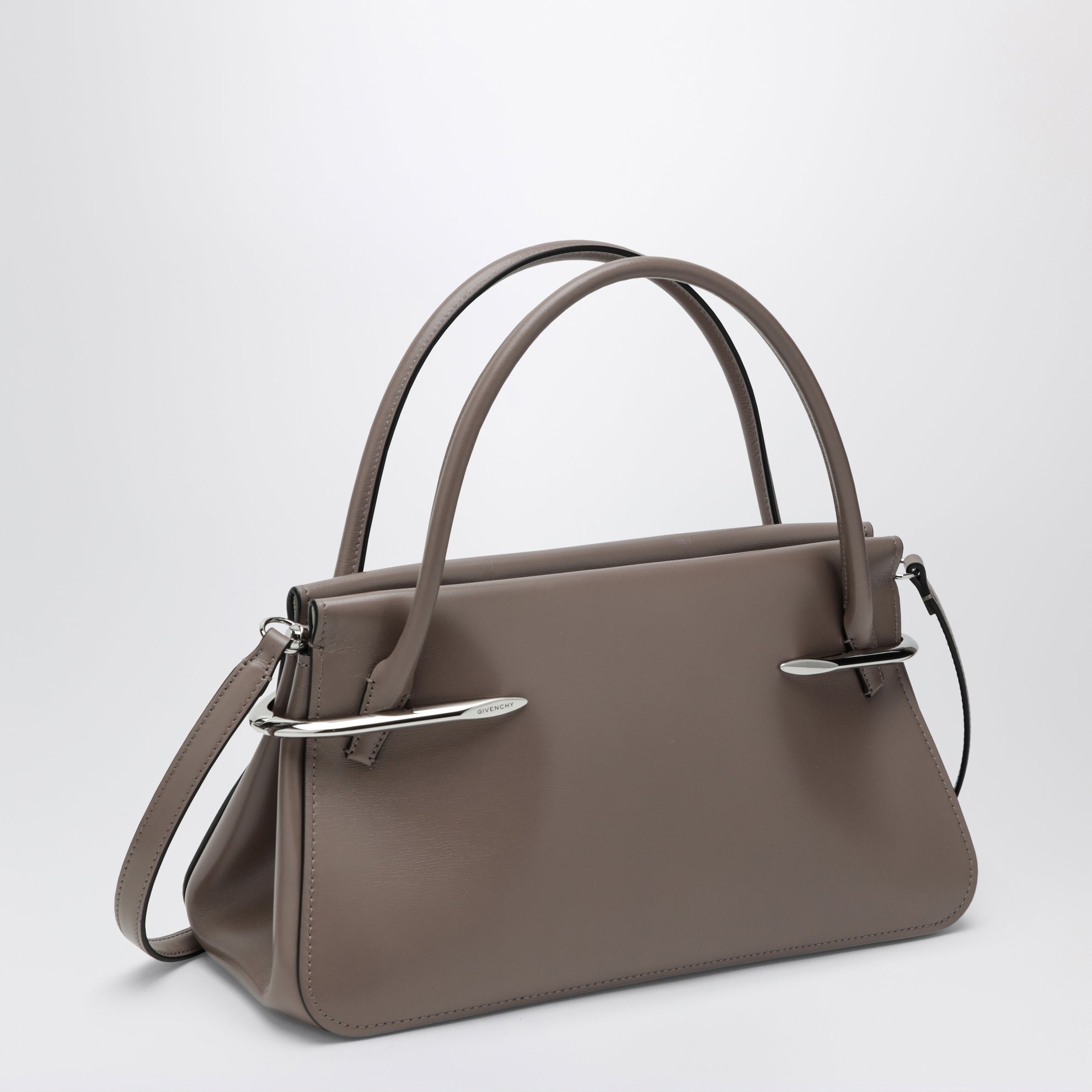 Pinch medium bag in taupe leather