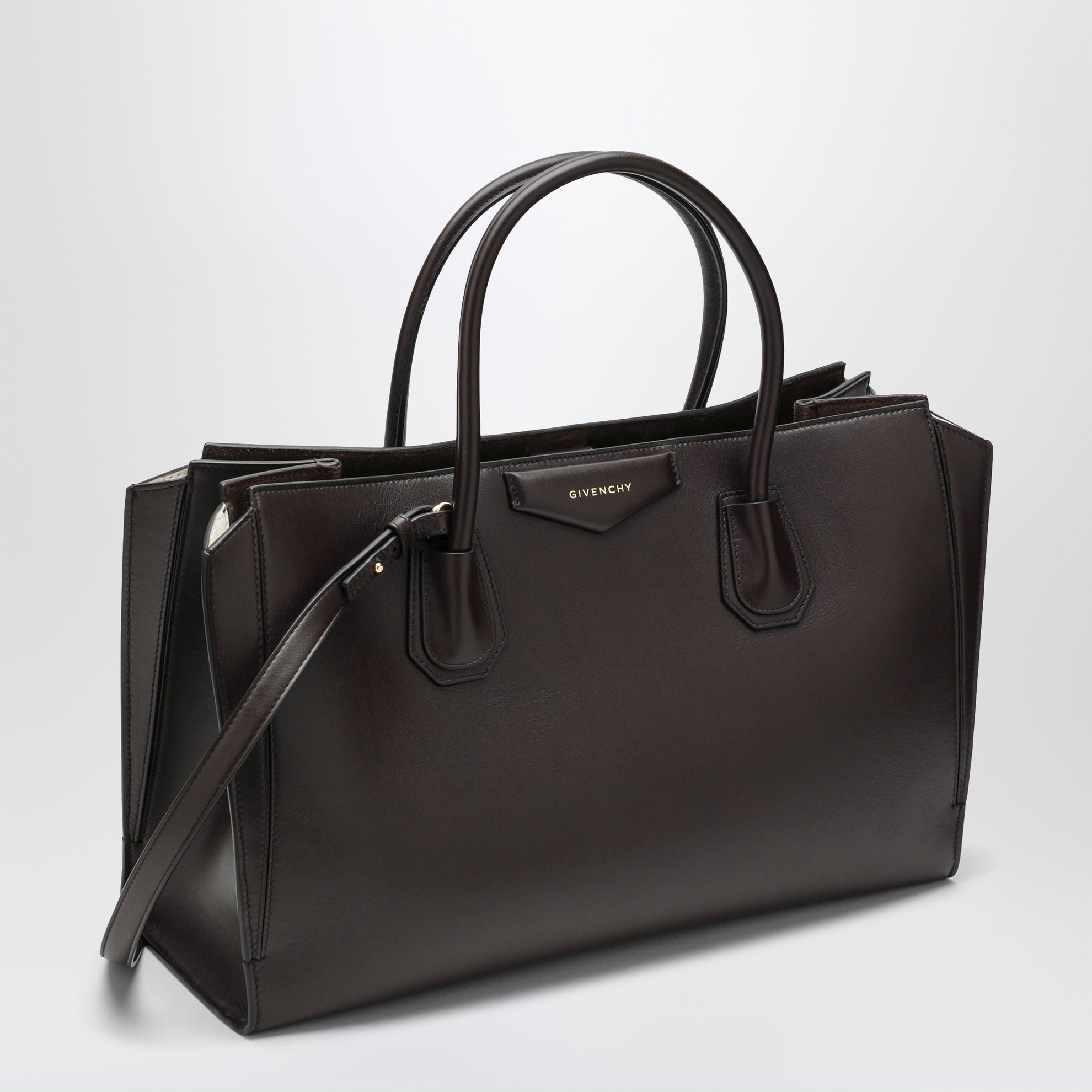 Sac Antigona Catchall en cuir marron moyen