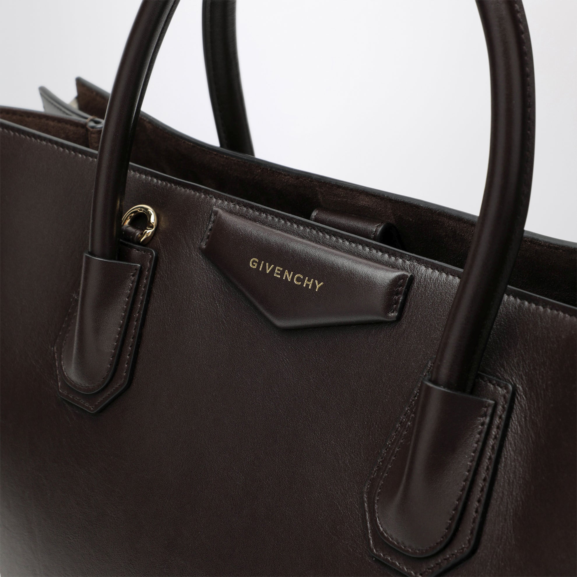 Sac Antigona Catchall en cuir marron moyen