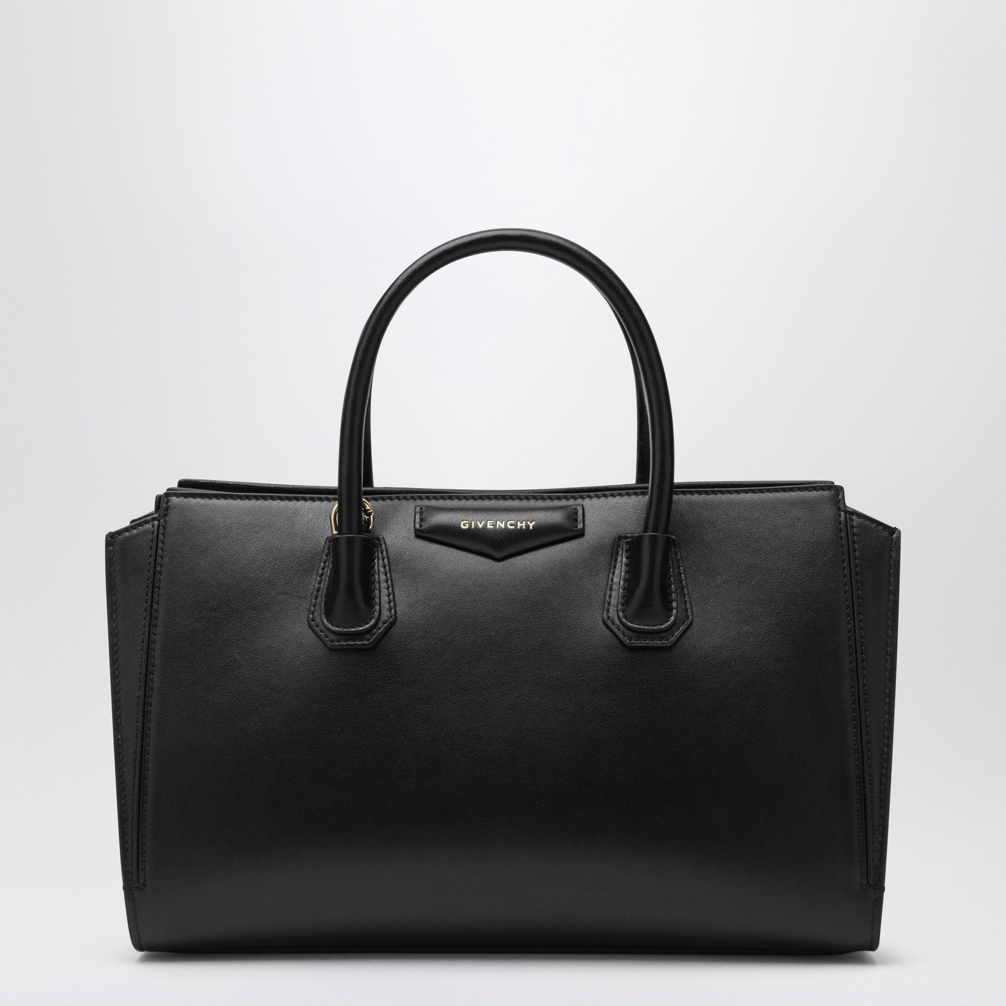 Borsa Antigona Catchall nera in pelle