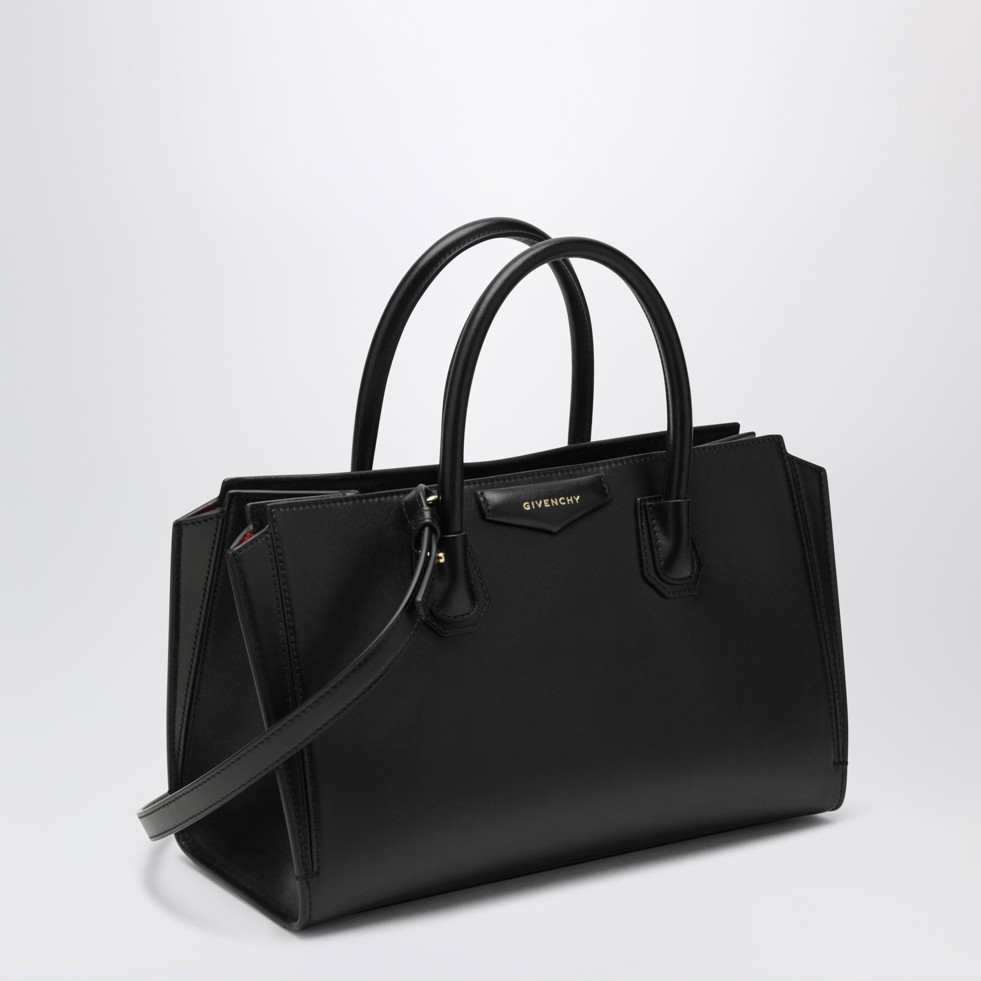 Borsa Antigona Catchall nera in pelle