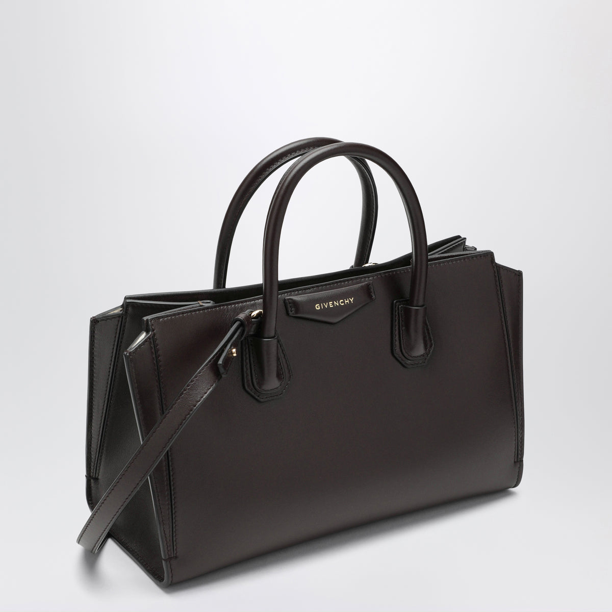 Borsa Antigona Catchall marrone in pelle