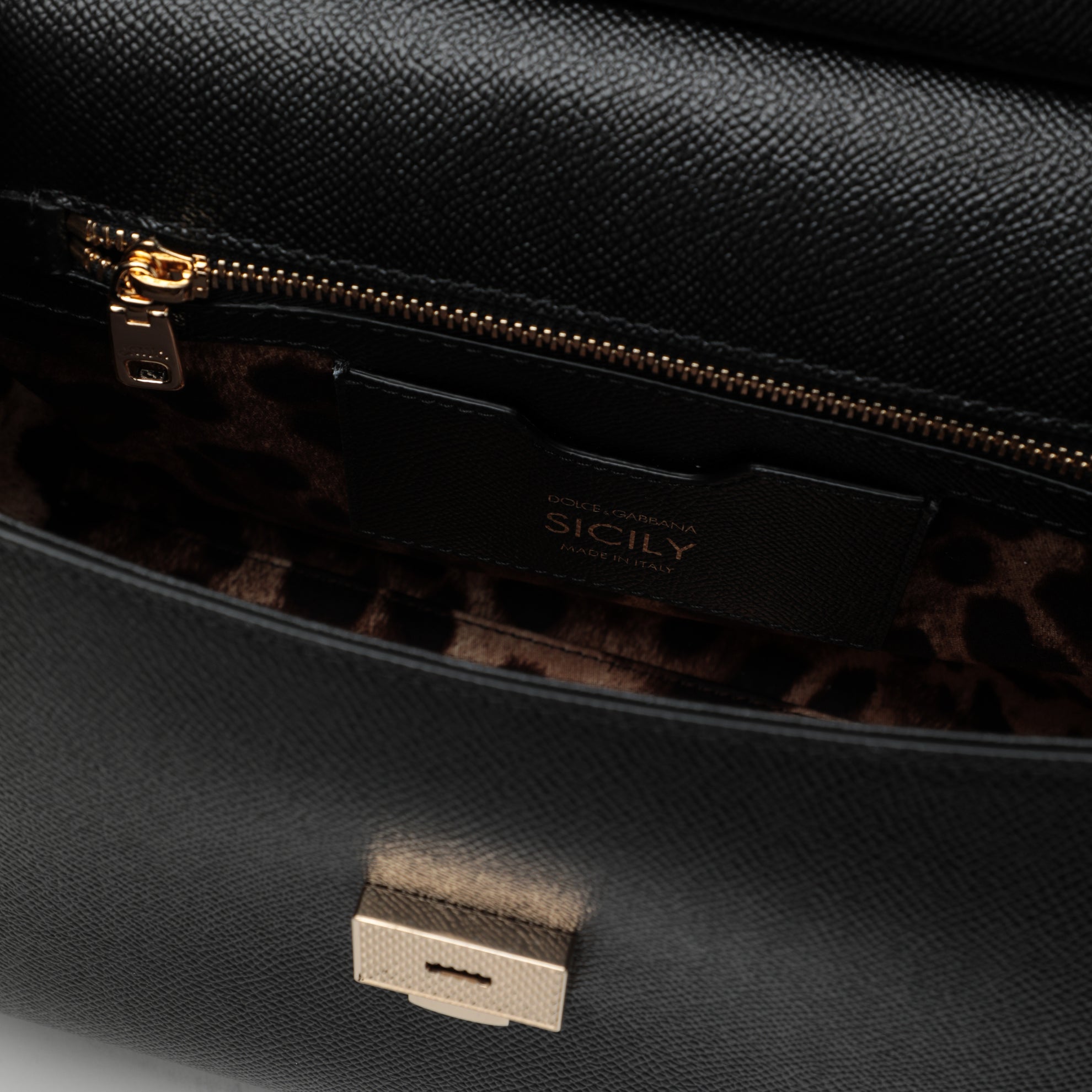 Große Handtasche Sicily in Schwarz