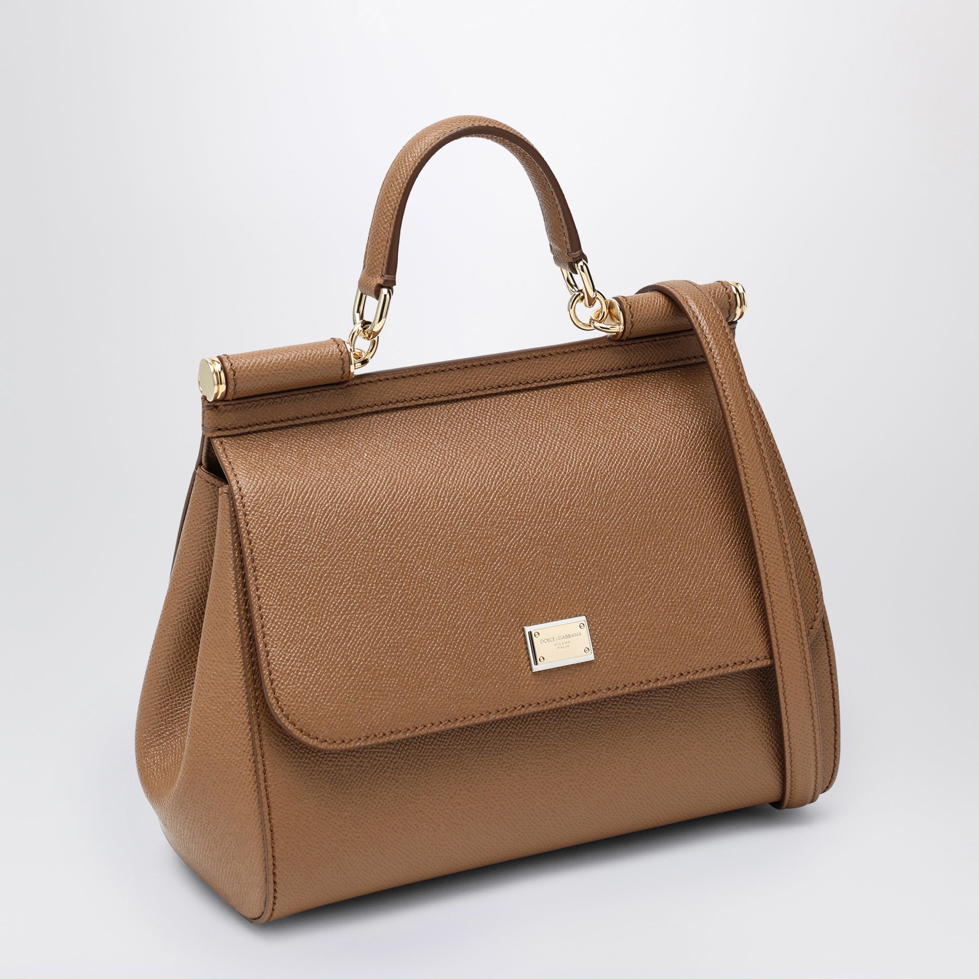 Large caramel Sicily Hand Bag